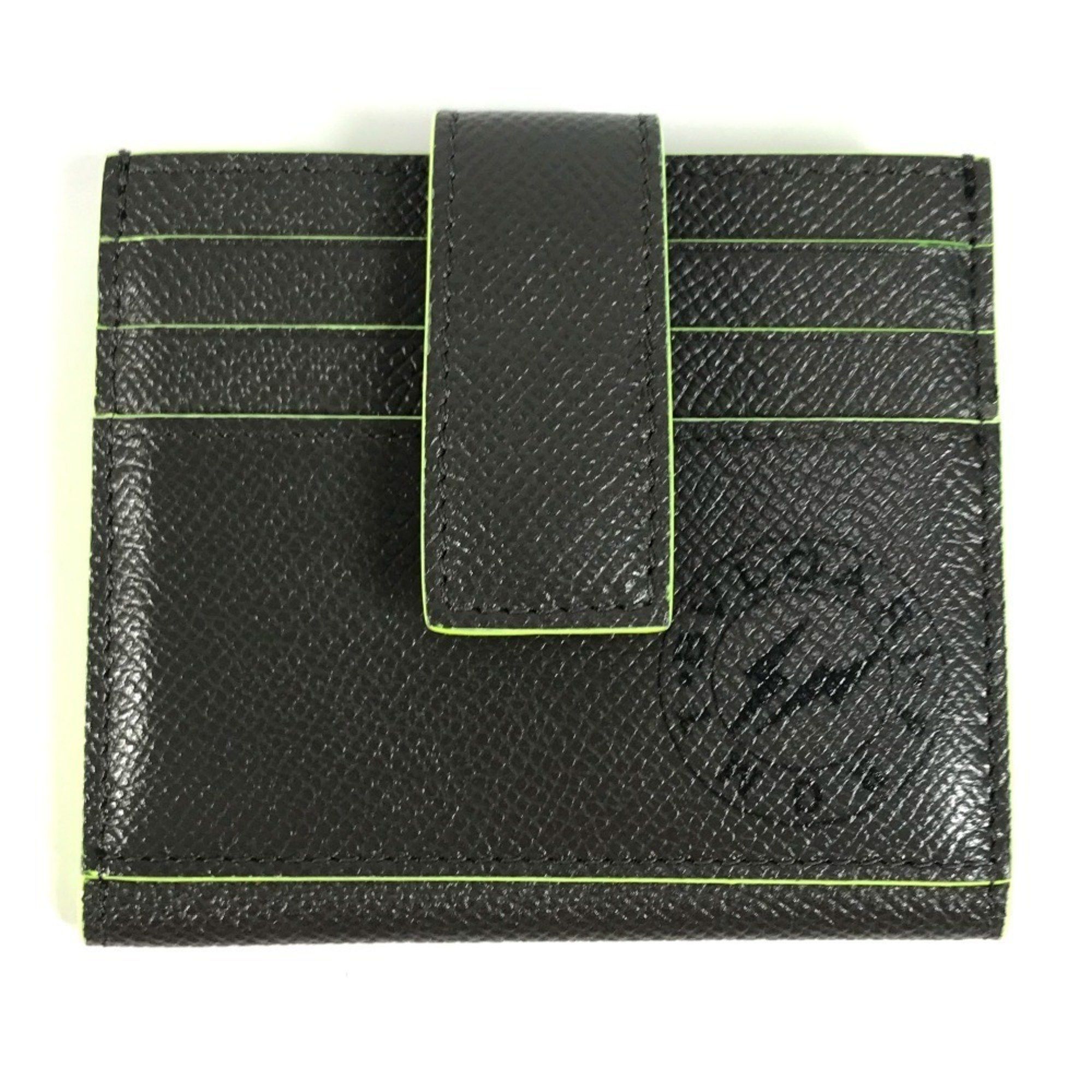 Bvlgari BVLGARI Fragment Logo Multi-Case Business Card Holder Pass Case Holder/Card Leather Men's Gray Size ONE SIZE - 1 Thumbnail