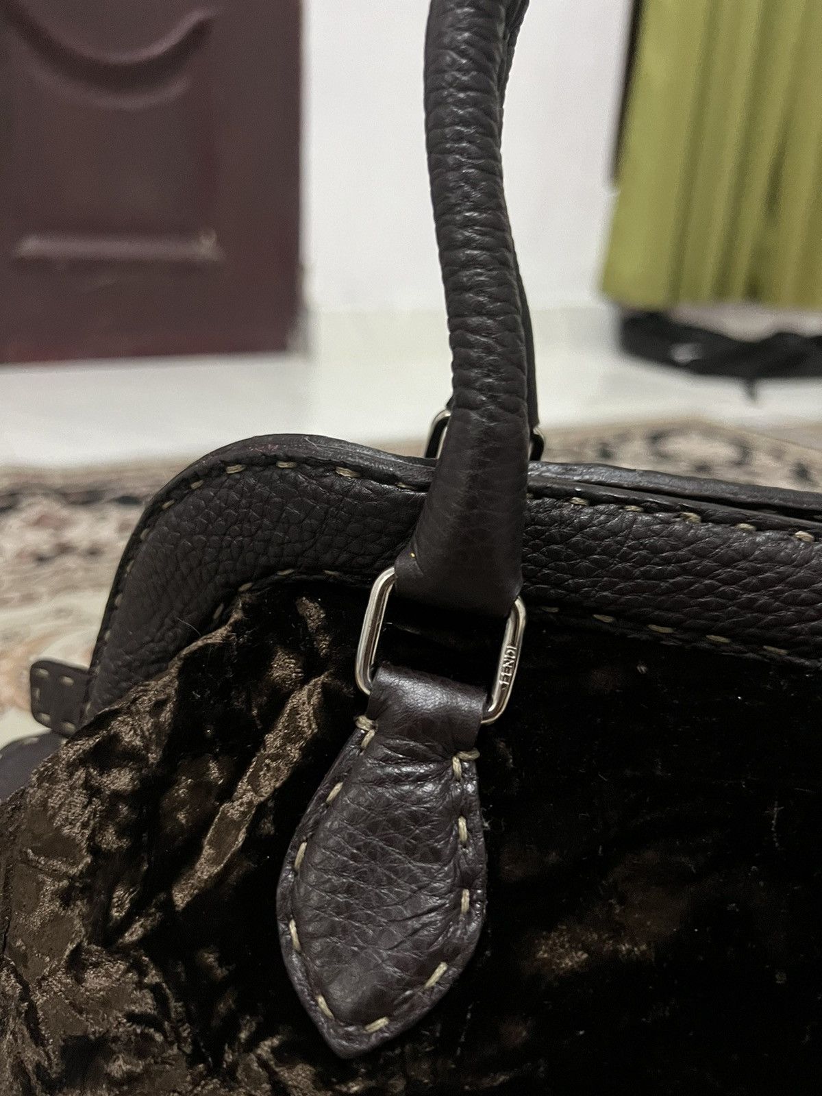 Fendi Fendi Velvet Shoulder Bag Size ONE SIZE - 7 Thumbnail
