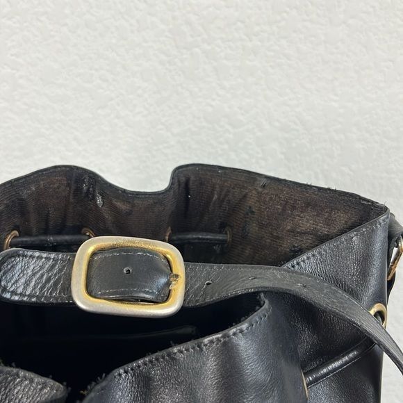 Vintage Sepcouer Leather Masked VTG Drawstring Bag Purse Size ONE SIZE - 3 Thumbnail