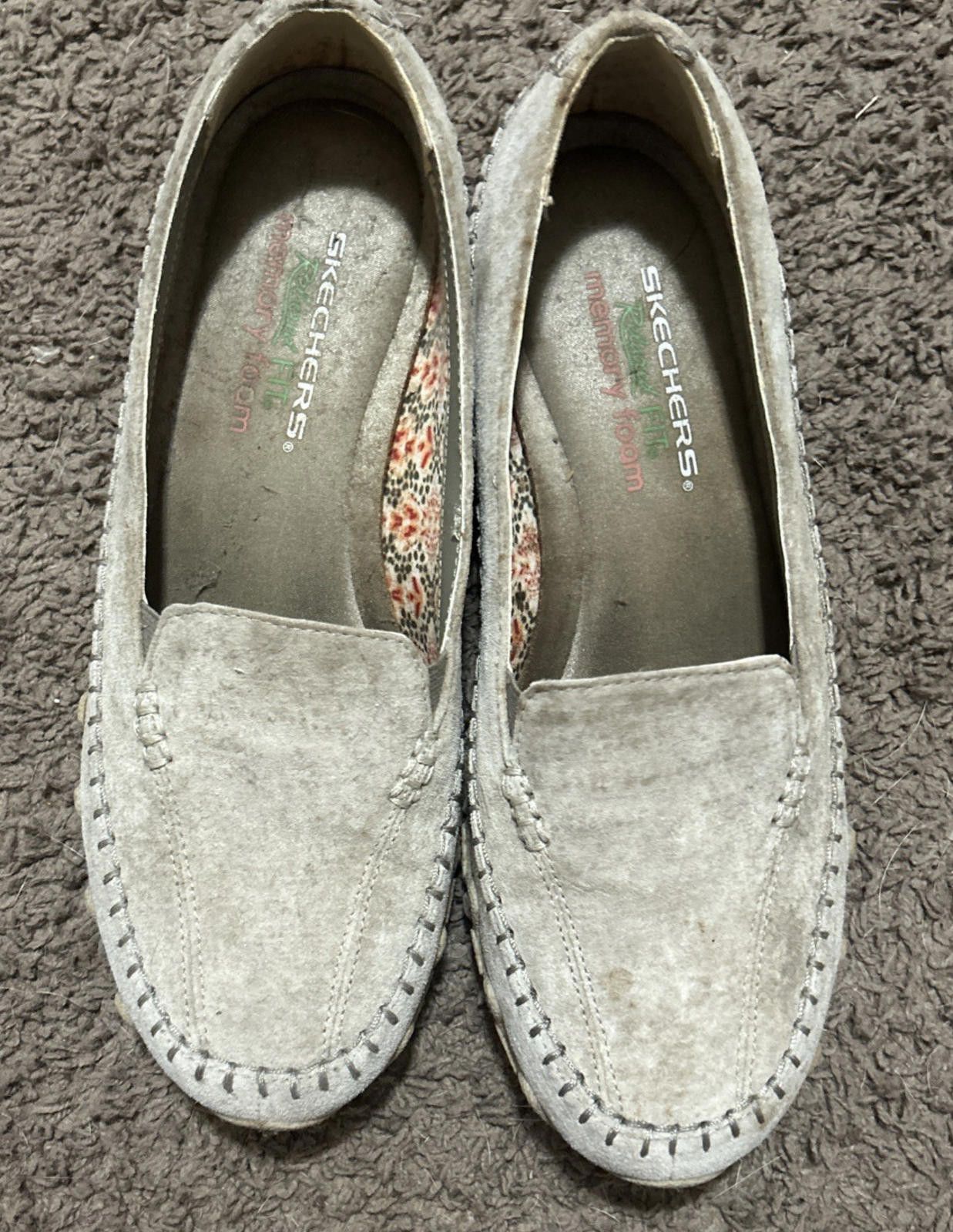 SKECHERS SKECHERS Relaxed Fit Memory Foam Beige Suede Women's Sz9 Size US 9 / IT 39 - 1 Thumbnail