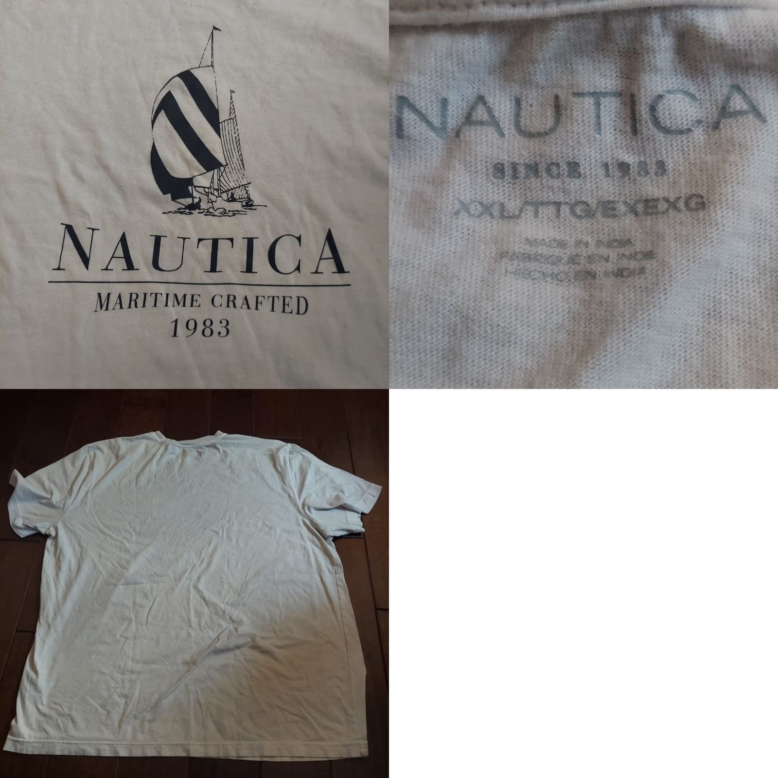 Nautica Nautica Mens Maritime Crafted 1983 Sail Boat Print Shirt - 2XL Size US XXL / EU 58 / 5 - 9 Thumbnail