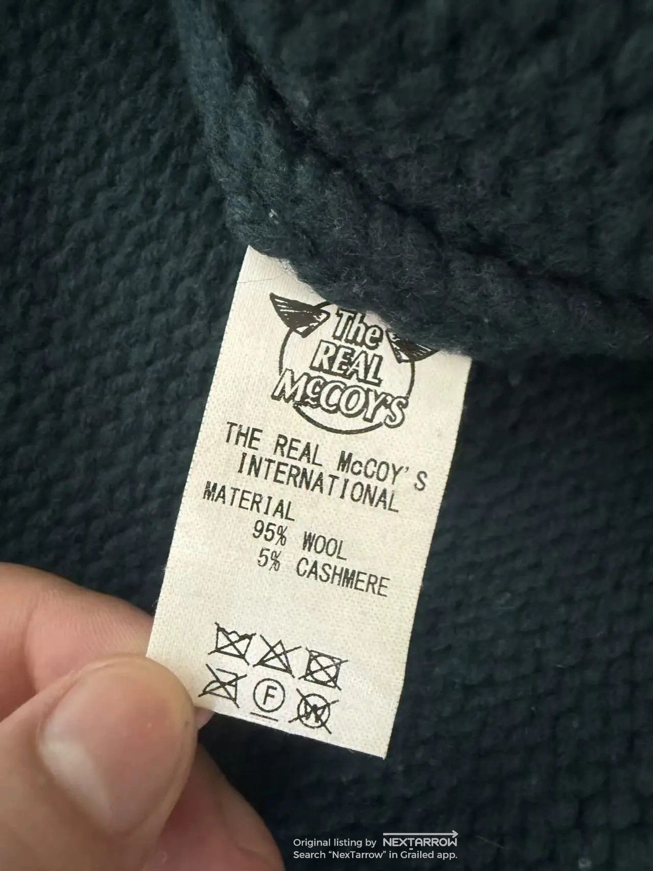 The Real Mccoy Joe Mccoy Cashmere Blend Jacket 38 in Green, Men's — image 6 of 6