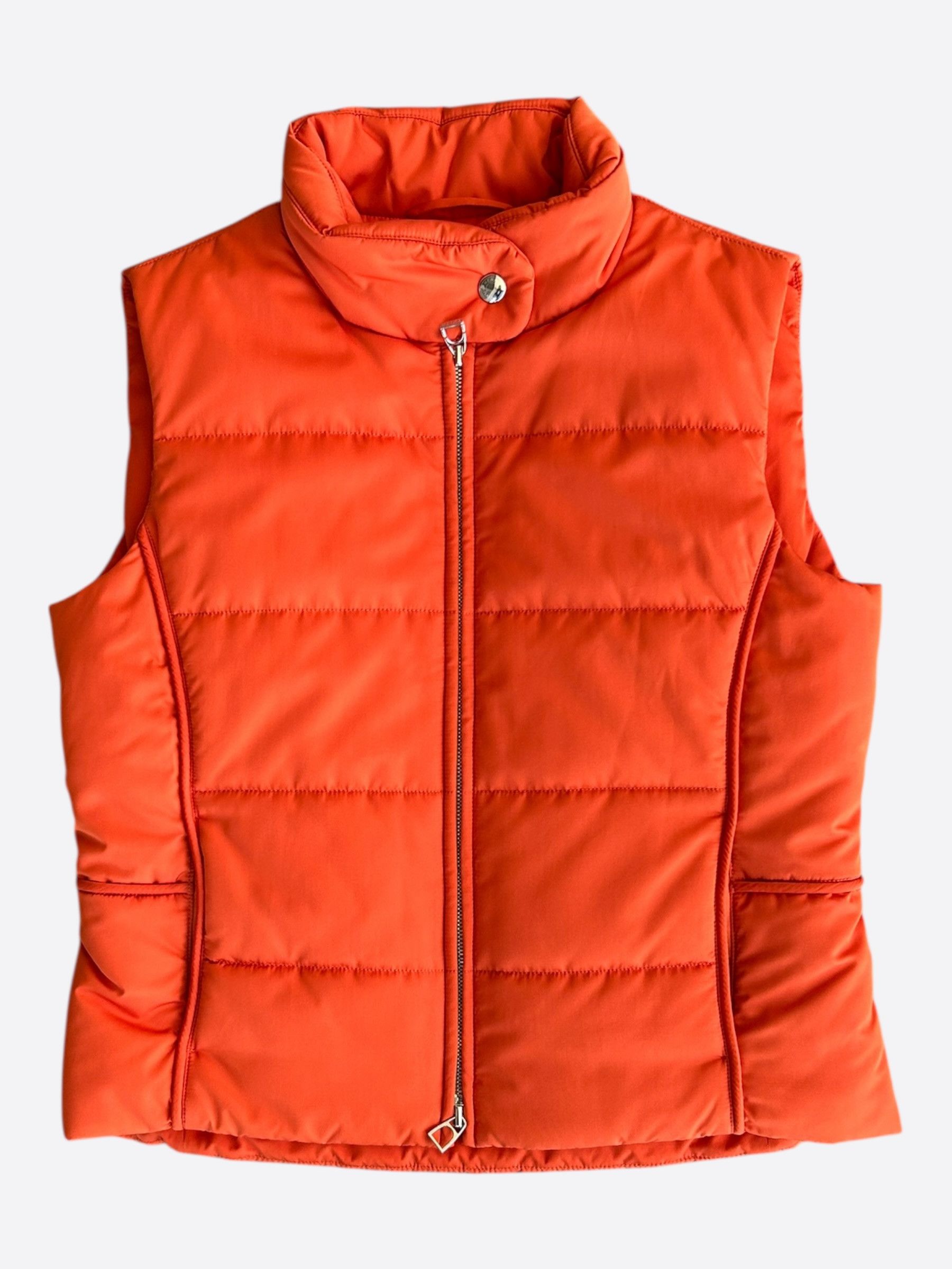 Hermes Hermes Orange Women's Jockey Vest Size M / US 6-8 / IT 42-44 - 1 Thumbnail
