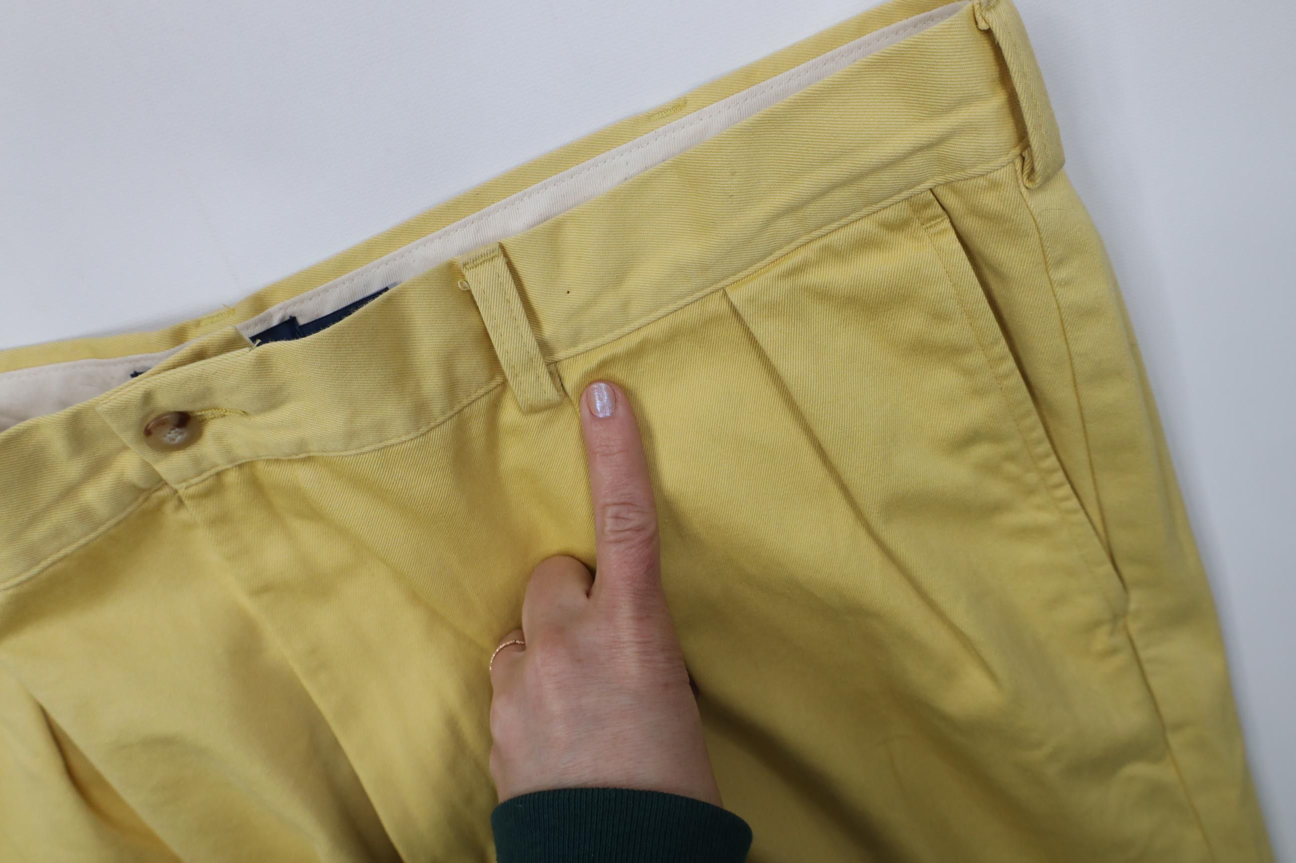 Polo Ralph Lauren Vintage Y2K Ralph Lauren Cotton Wide Leg Chino Pants Yellow Size US 42 / EU 58 - 8 Thumbnail