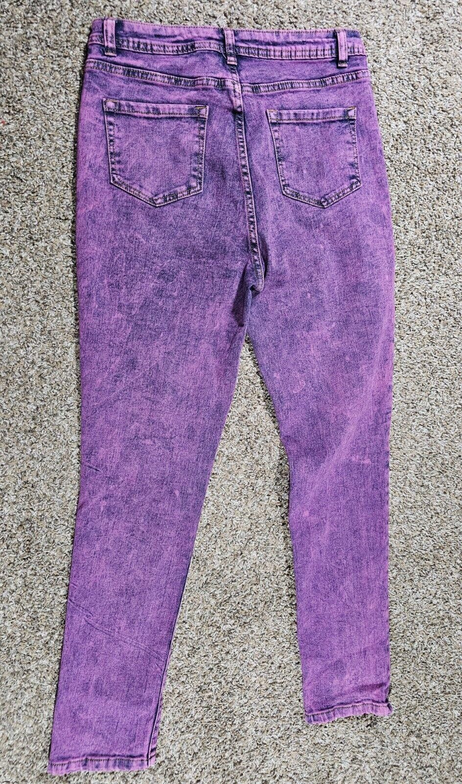 Pink AQ Jeans purple pink denim Size 13 Size 30" / US 8 / IT 44 - 7 Thumbnail