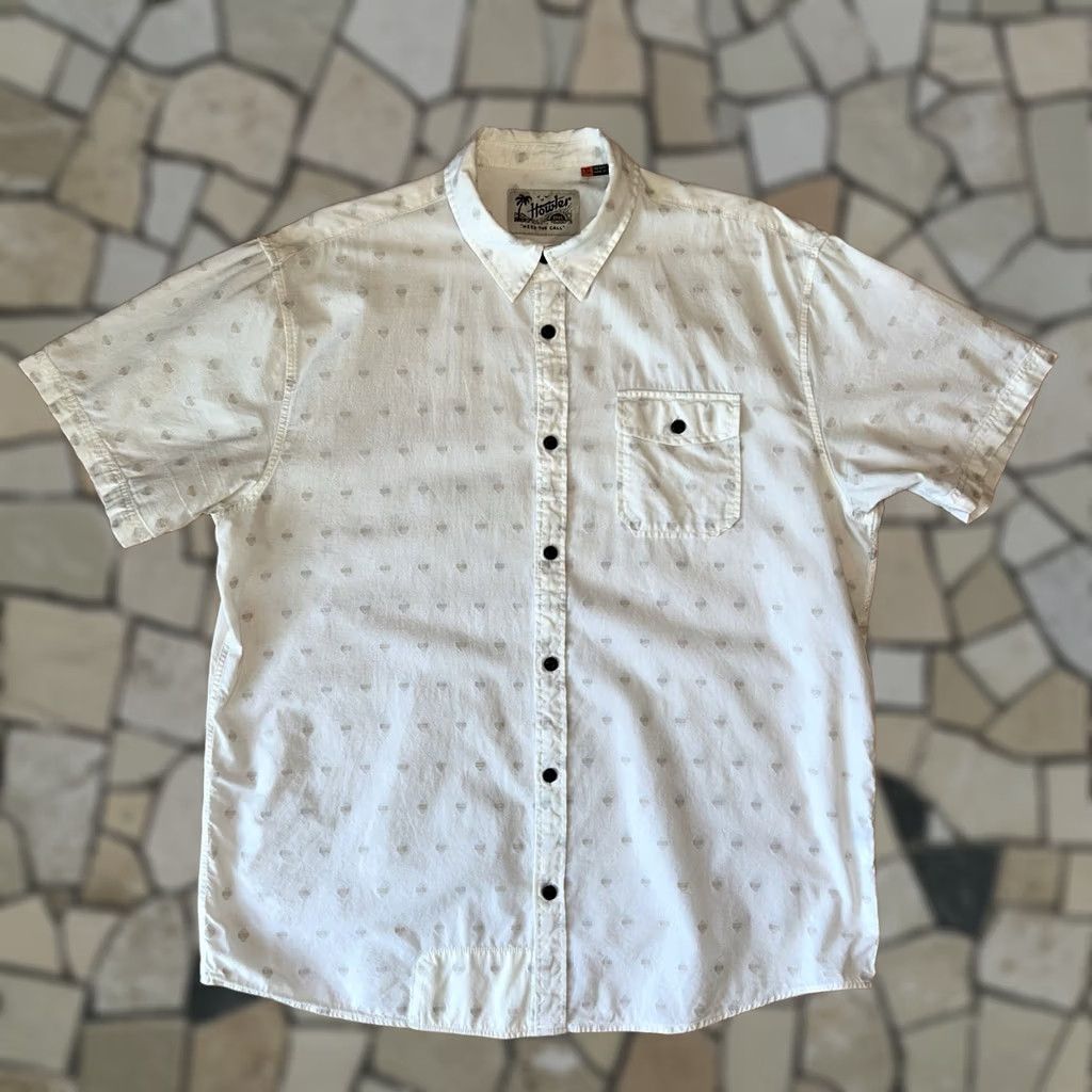 Howler Brothers VINTAGE Howler Bros San Gabriel Button Up Ivory Shirt Short Sleeve Men's XL Size US XL / EU 56 / 4 - 1 Thumbnail