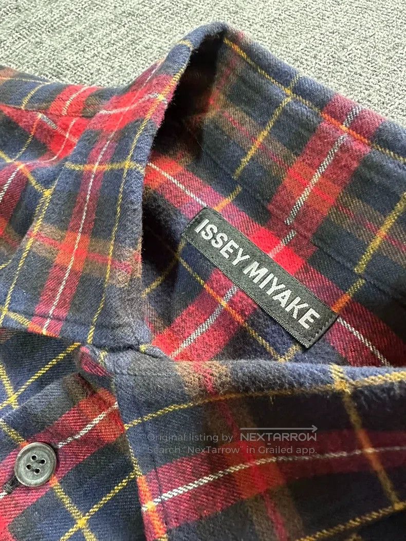 Issey Miyake Issey Miyake Plaid Gradient Shirt Size S / US 4 / IT 40 - 5 Thumbnail