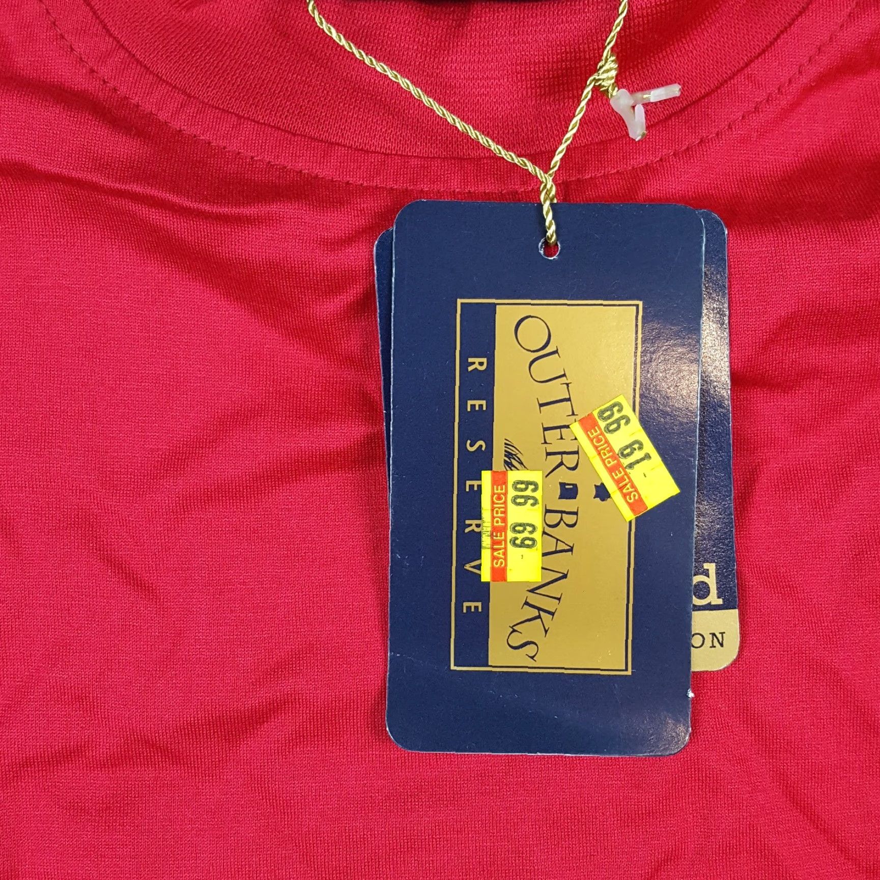 Vintage Vintage Outer Banks Men’s Golf T-Shirt S Red Preppy 90s Y2K Retro Athletic Mercerized Cotton Size US S / EU 44-46 / 1 - 6 Thumbnail