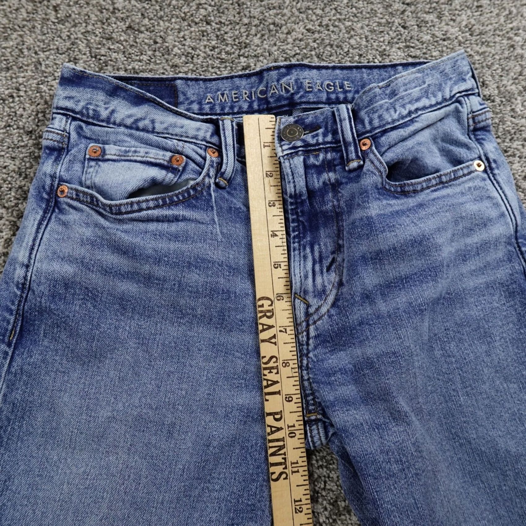 American Eagle Outfitters American Eagle Outfitters Jeans Mens 28 Regular 28X30 Dark Blue Denim Bootcut Stretch Pockets 5-Pocket Style Preppy Mens Size US 28 / EU 44 - 4 Thumbnail