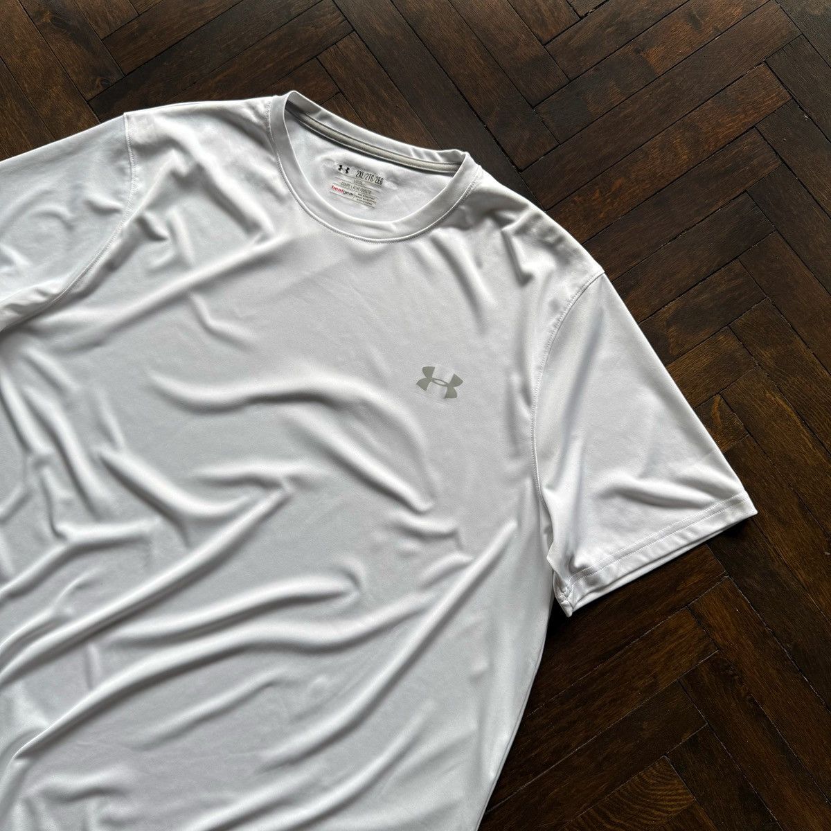 Under Armour Under Armour HeatGear Mens White Sport Top Jersey Shirt Size US XXL / EU 58 / 5 - 2 Thumbnail