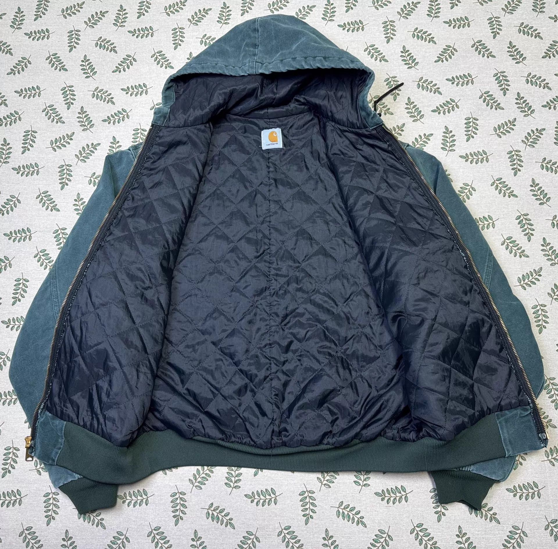 Carhartt Carhartt J06 HTG L Hunter Green Hooded Jacket Size US L / EU 52-54 / 3 - 4 Thumbnail