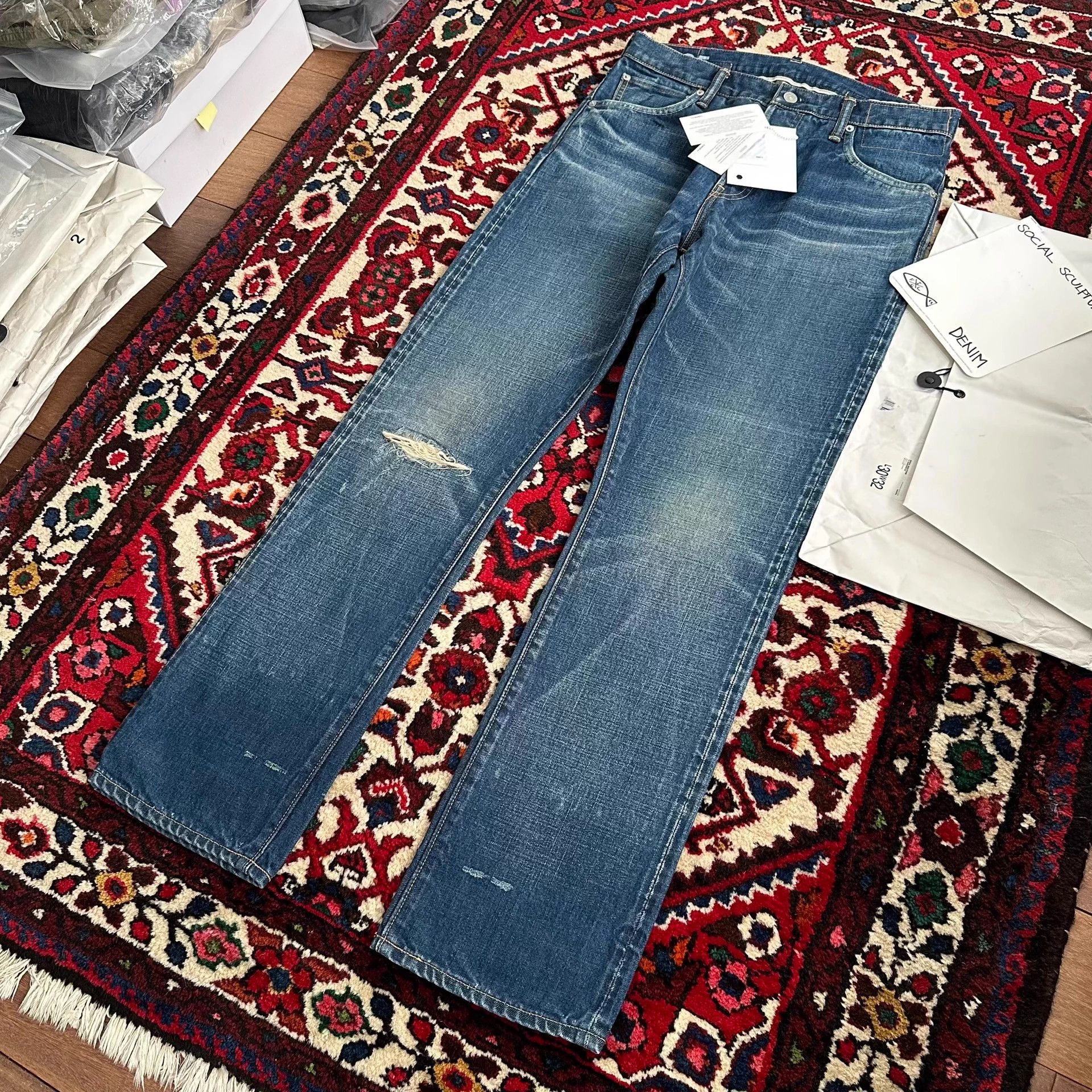 Visvim visvim 20aw 16d25 destroyed denim W32L30 Size US 32 / EU 48 - 6 Thumbnail