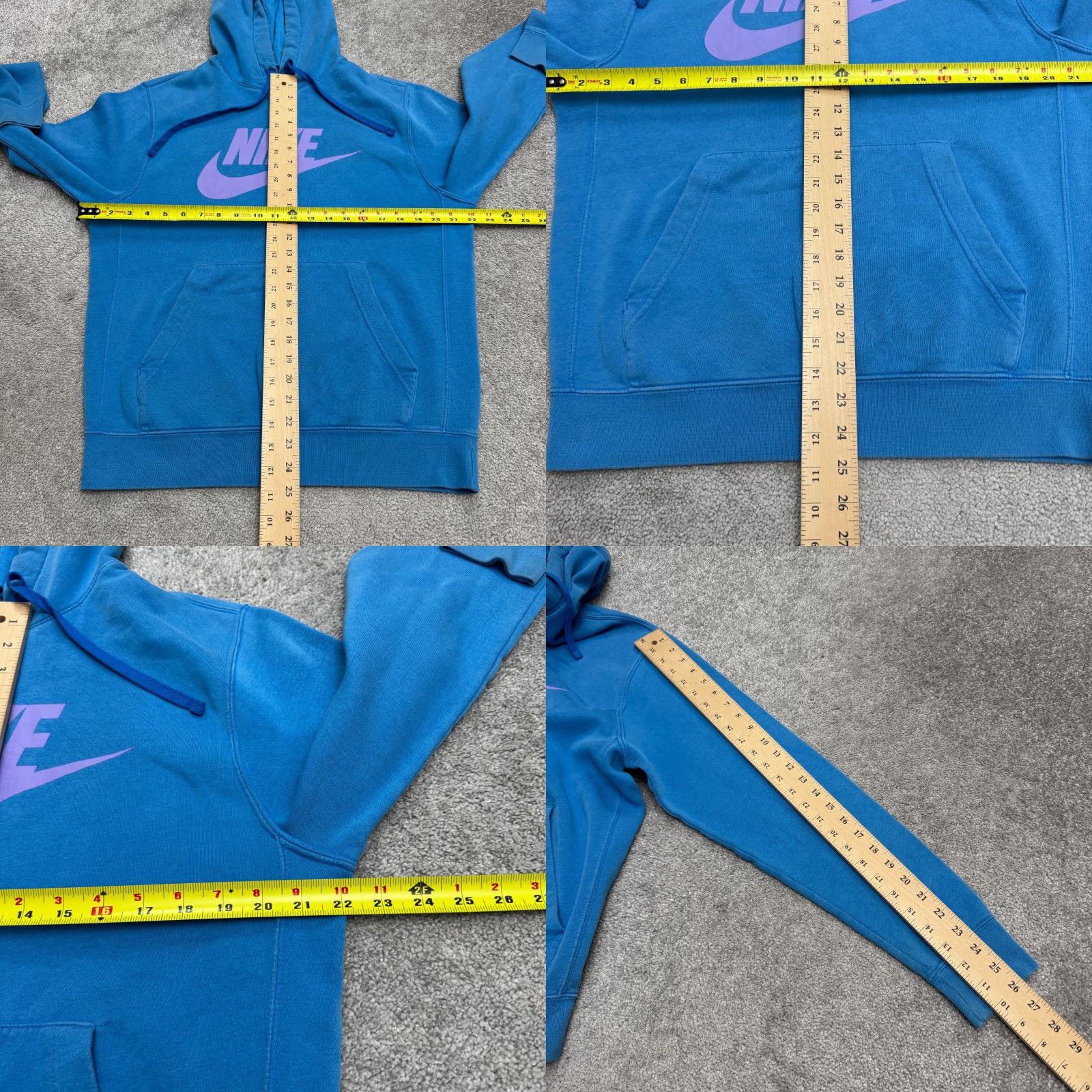 Nike Nike Sportswear Club Fleece Graphic Hoodie Pullover Sweatshirt Mens Small Blue Size US S / EU 44-46 / 1 - 8 Thumbnail