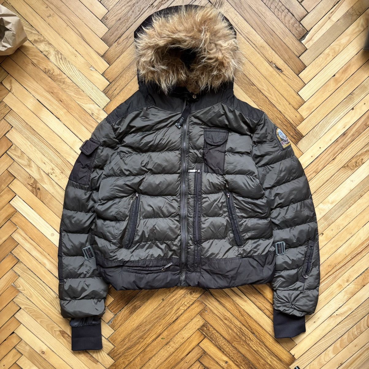 RRP 1200$ Parajumpers Loft Puffer Real Fur Jacket