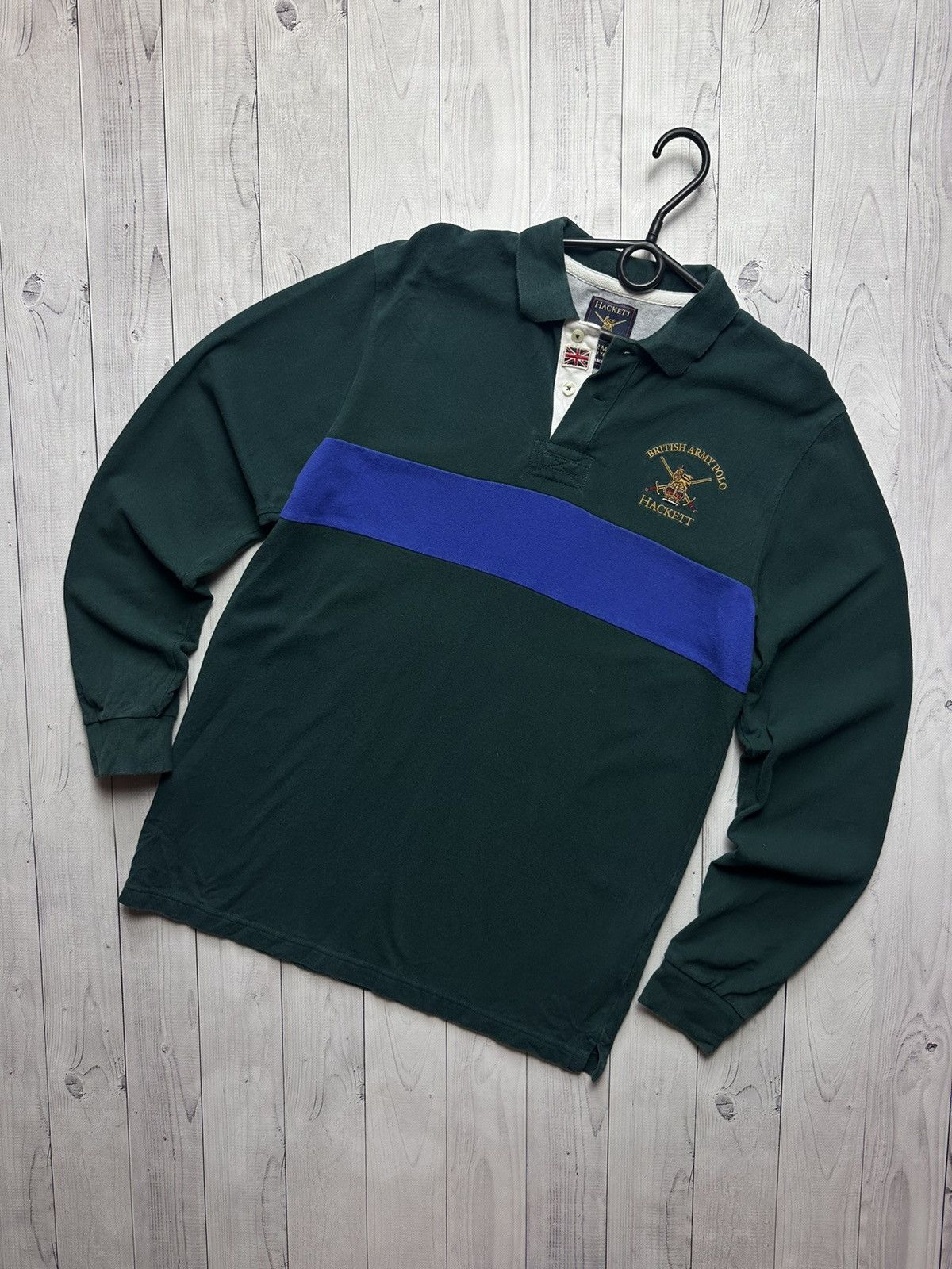 Hackett Vintage Hackett rugby jersey Army polo size L green logo Size US L / EU 52-54 / 3 - 1 Thumbnail