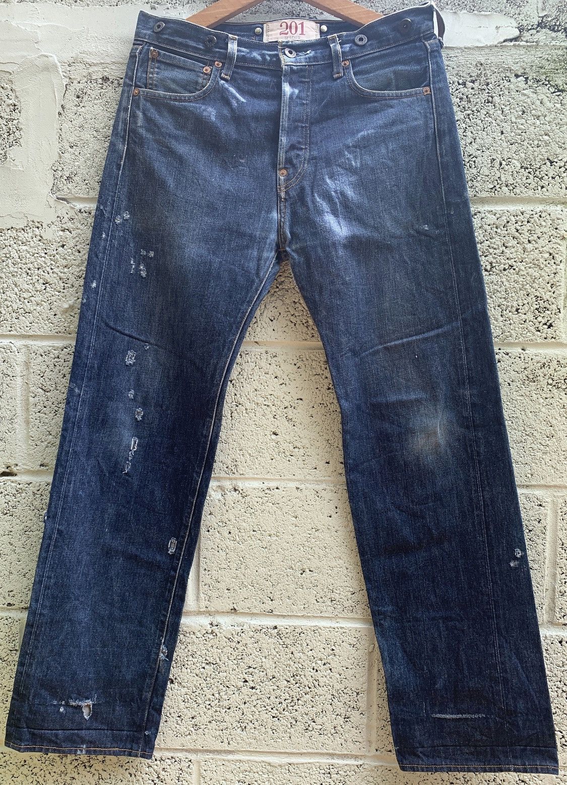 Levi's Vintage Levi 201 1870-1901 reproduction W29 L32 Size US 29 - 1 Thumbnail