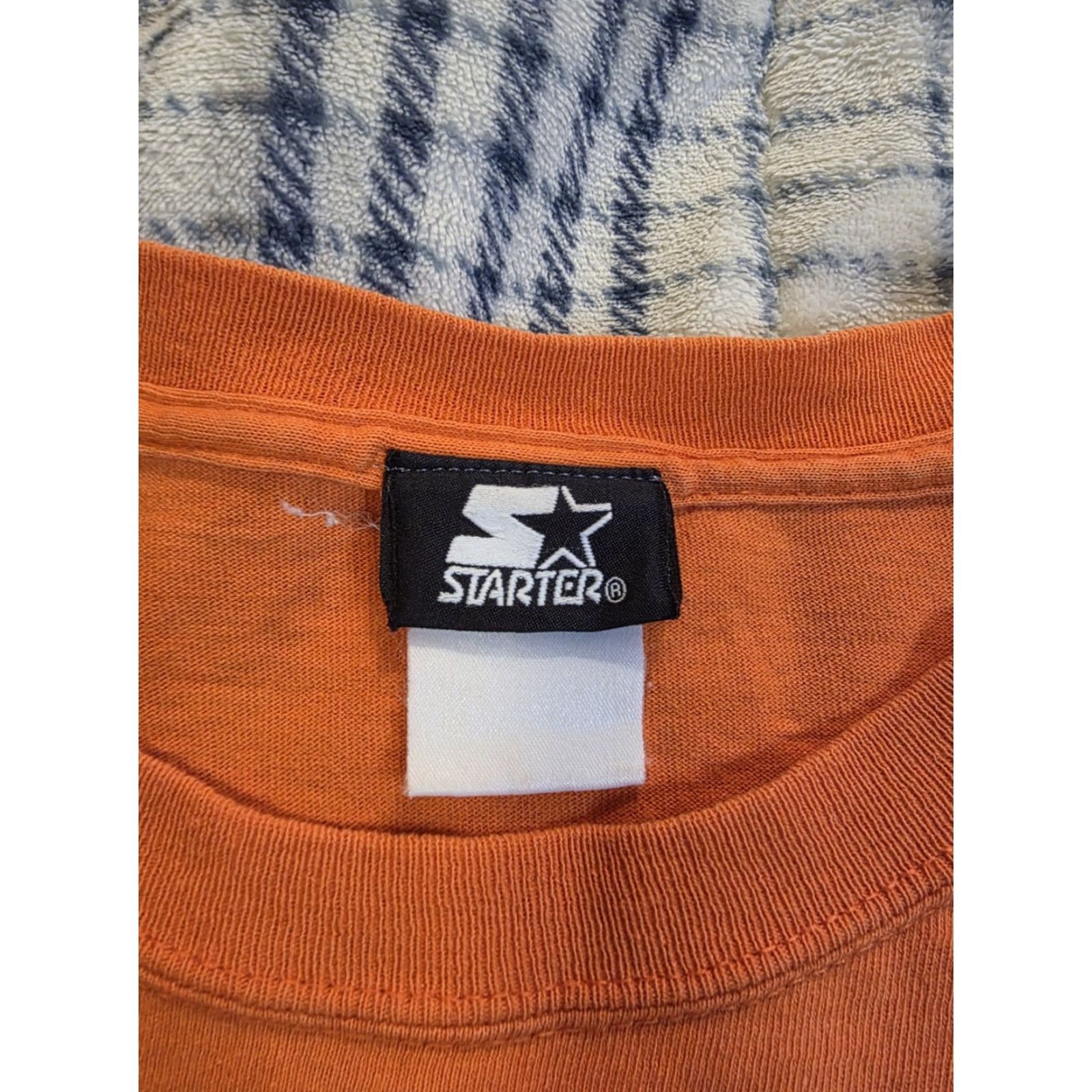 Starter VINTAGE Starter Basketball Graphic T Shirt Double Sided Orange Men's XL Size US XL / EU 56 / 4 - 5 Thumbnail