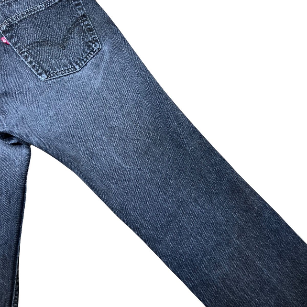 Levi's 1990s Levi’s 501 Button Fly Made In USA Black Denim Jeans Size US 26 / EU 42 - 16 Thumbnail