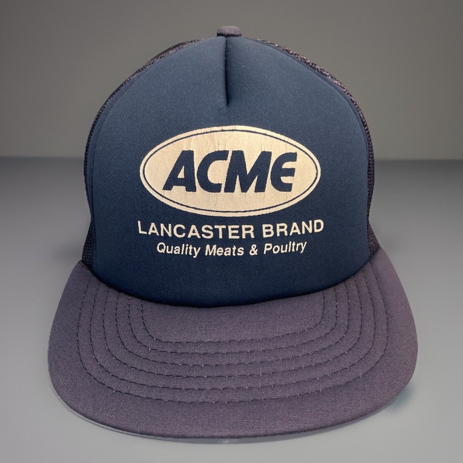 Vintage Vintage 1980’s Trucker Hat Snapback Cap ACME Food Seafood Size ONE SIZE - 1 Thumbnail