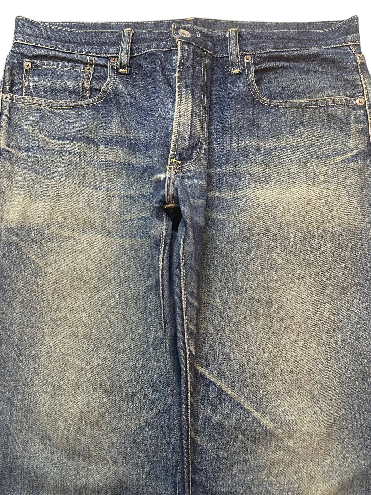 Uniqlo Vintage Japanese Uniqlo Mud Wash Style Baggy Jeans Size US 35 - 3 Thumbnail