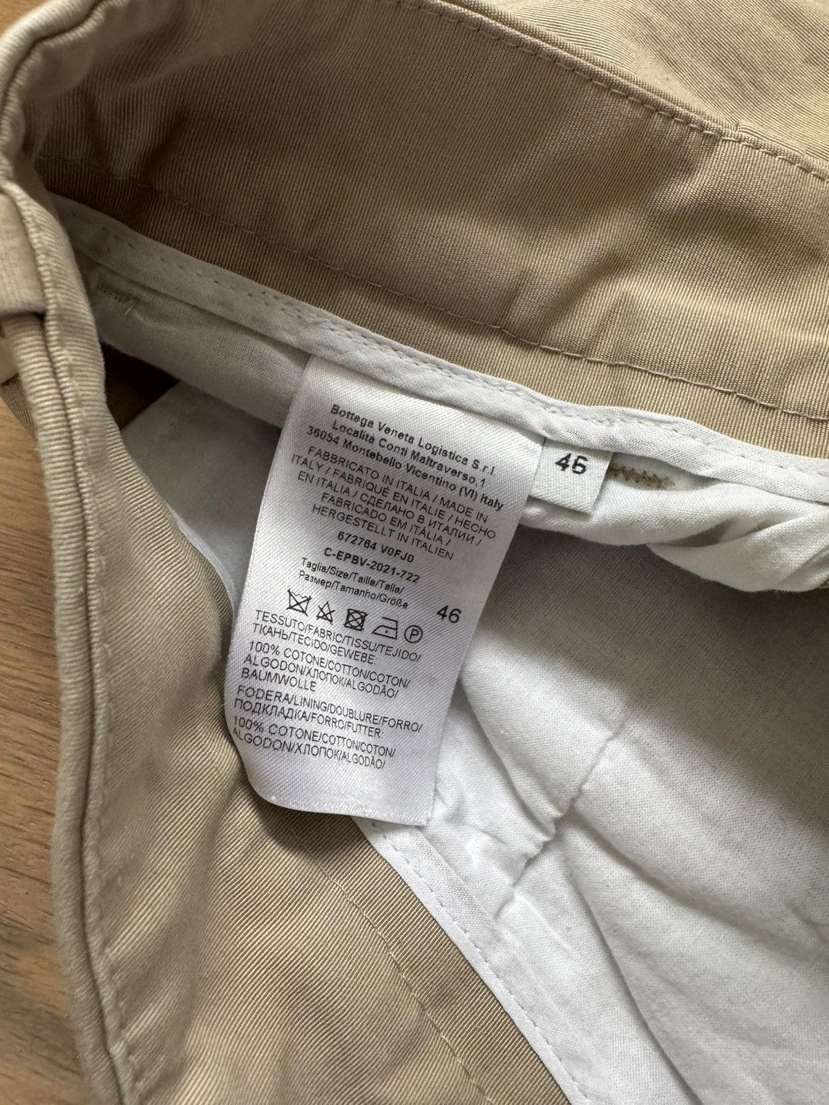Bottega Veneta Bottega Veneta Tan Tapered Chinos Size US 30 / EU 46 - 3 Thumbnail