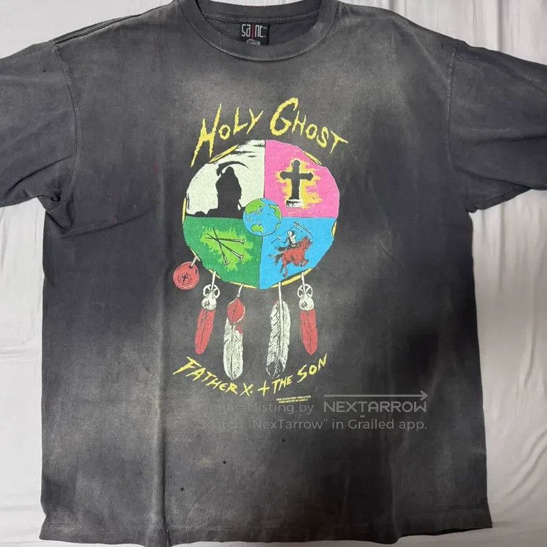Saint Michael Saint Michael Collaboration Death God Earth Print Distress Size US XL / EU 56 / 4 - 1 Thumbnail