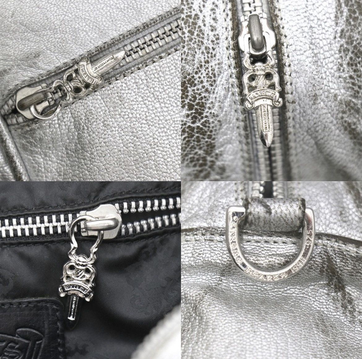 Chrome Hearts Chrome Hearts Silver Leather TAKA BAG Bag Small ch Cross Size ONE SIZE - 11 Thumbnail