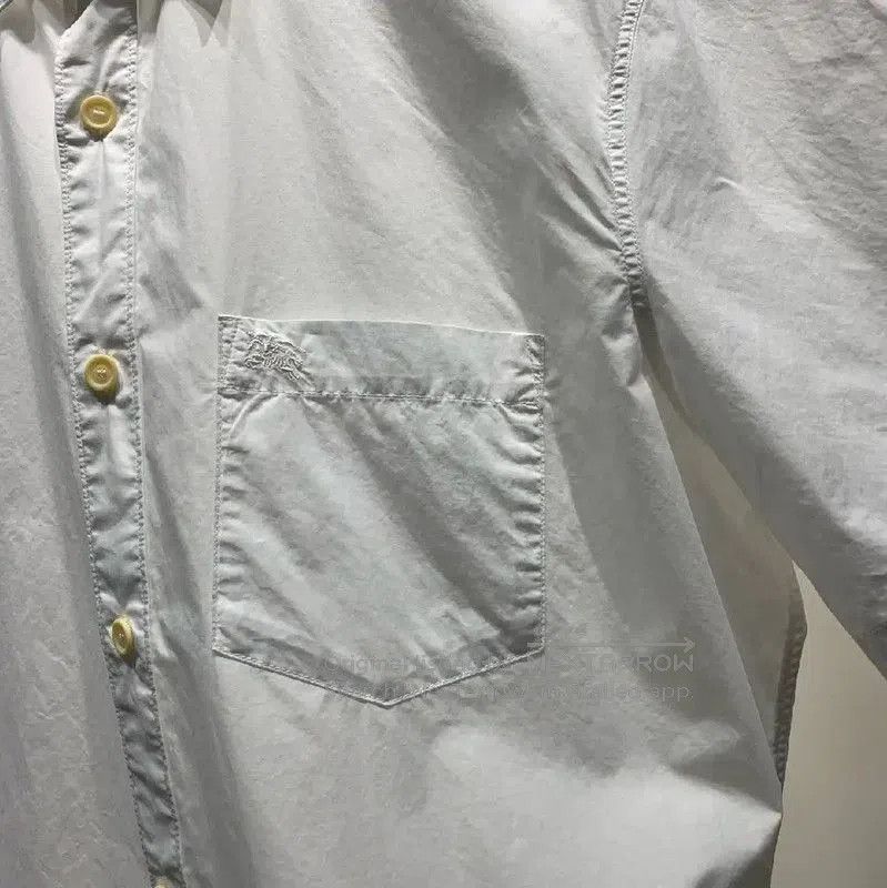 Burberry Burberry White Cotton Men's Short Sleeve Shirt. Size US L / EU 52-54 / 3 - 4 Thumbnail