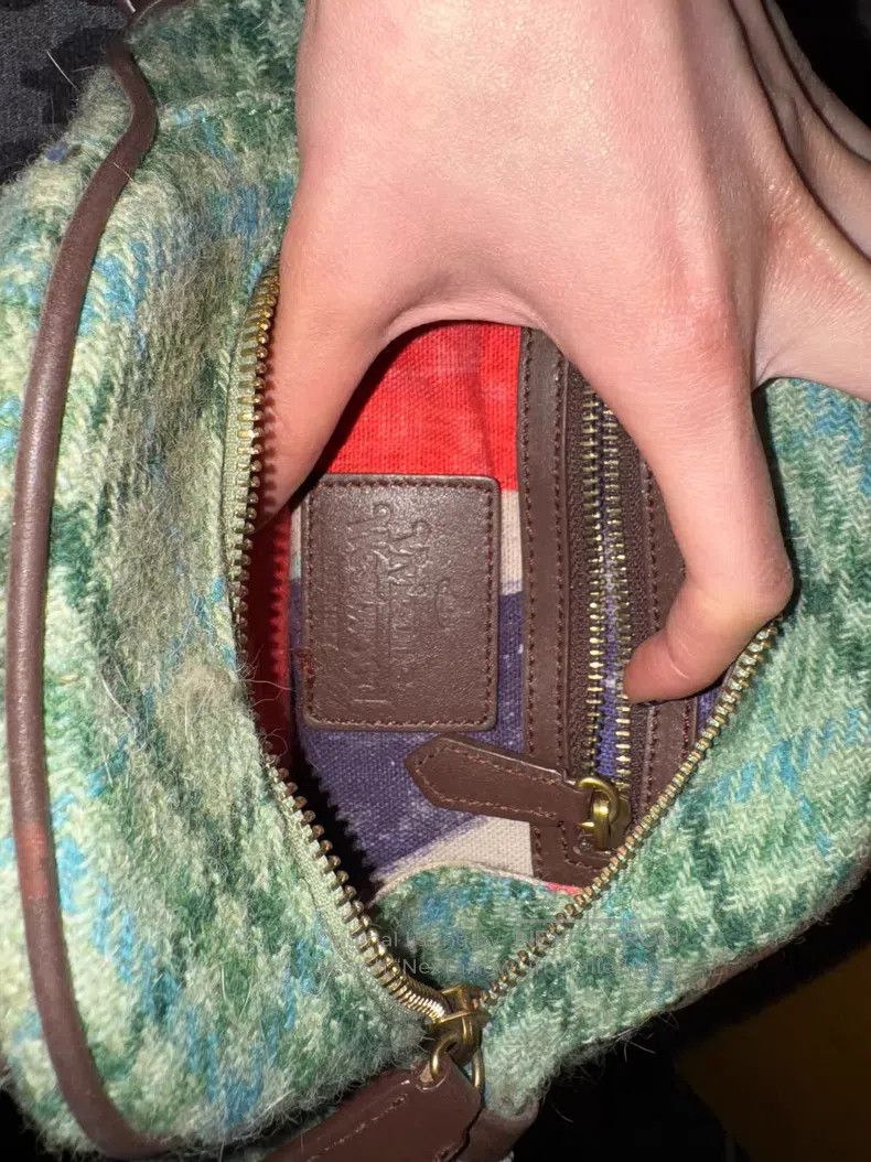 Vivienne Westwood Vivienne Westwood size os Green Plaid Wool Felt Bowling Bag Size ONE SIZE - 3 Thumbnail