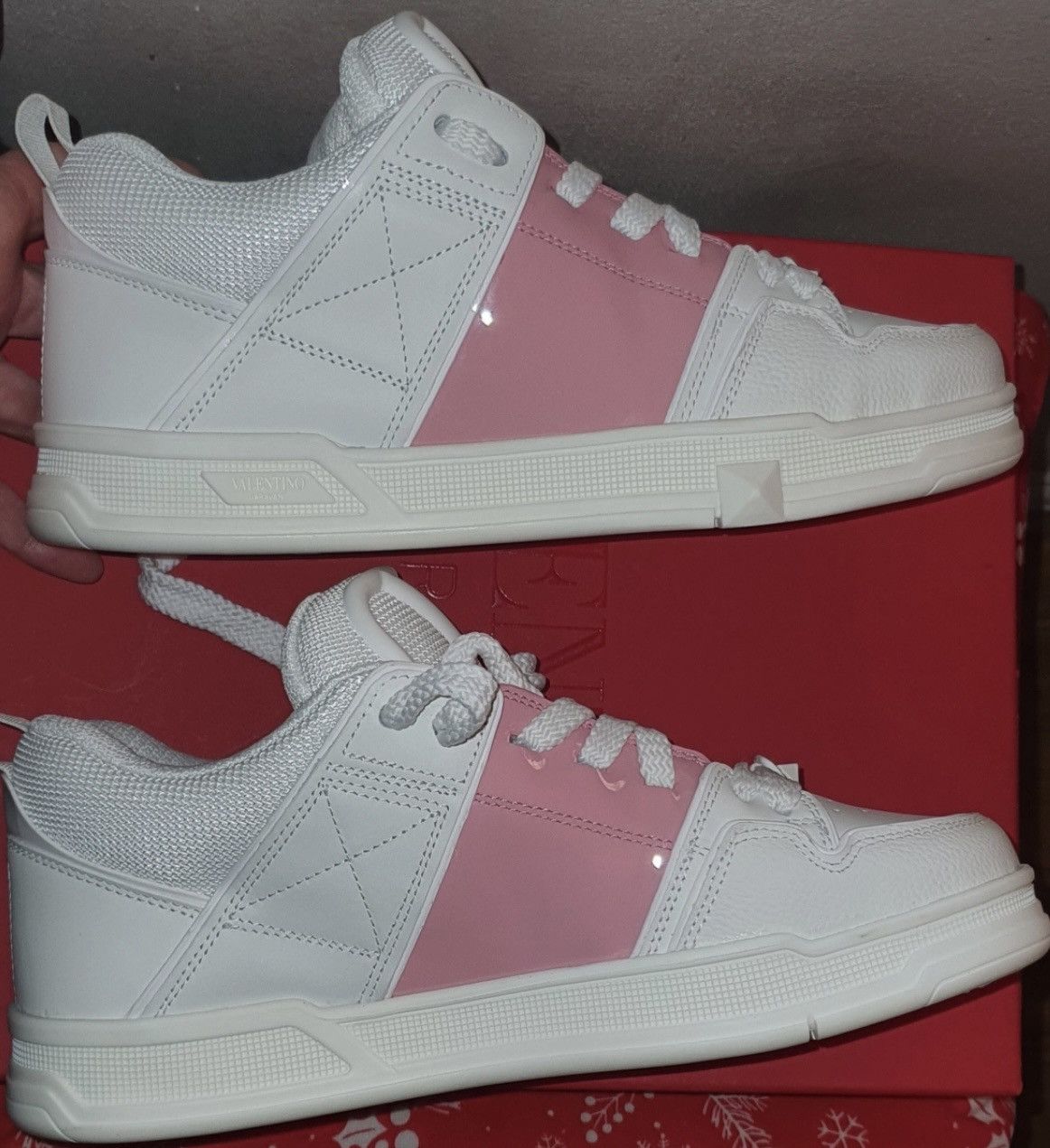 Valentino Valentino pink and white low sneakers, size 37 It Size US 7 / IT 37 - 10 Thumbnail