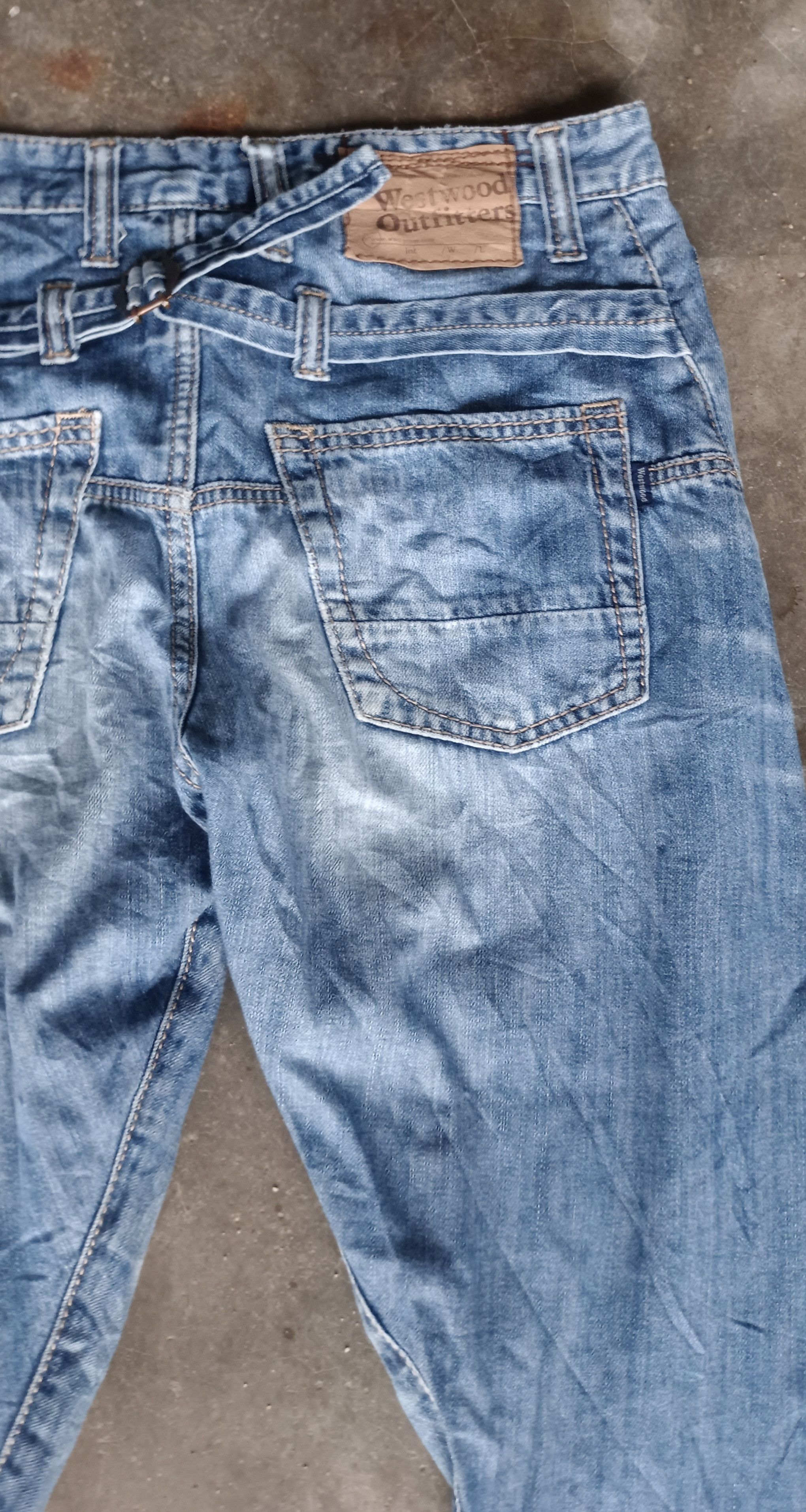 Japanese Brand Vintage💥 Westwood Outfitters Distressed jeans Size US 31 - 10 Thumbnail