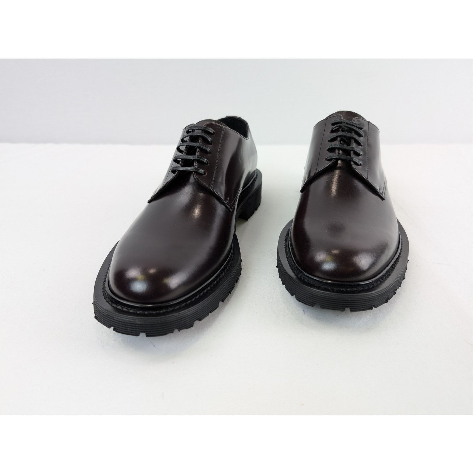 Saint Laurent Paris o1rshd1 Army 20 Derby Boots in Dark Wine (Burgundy) Size US 9 / EU 42 - 7 Thumbnail