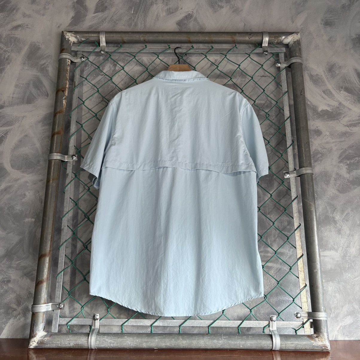 Harmont & Blaine Haimont Button Up Shirt Mens XL Sky Blue Size US XL / EU 56 / 4 - 5 Thumbnail