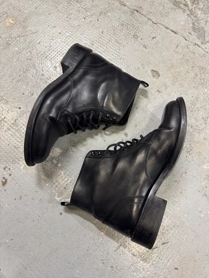 Yves Saint Laurent Saint Laurent Black Leather Boots Size US 5 / EU 37 - 2 Thumbnail
