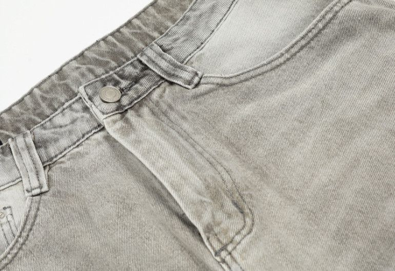 Vintage Men's wide-leg casual ripped curved jeans Size US 32 / EU 48 - 5 Thumbnail