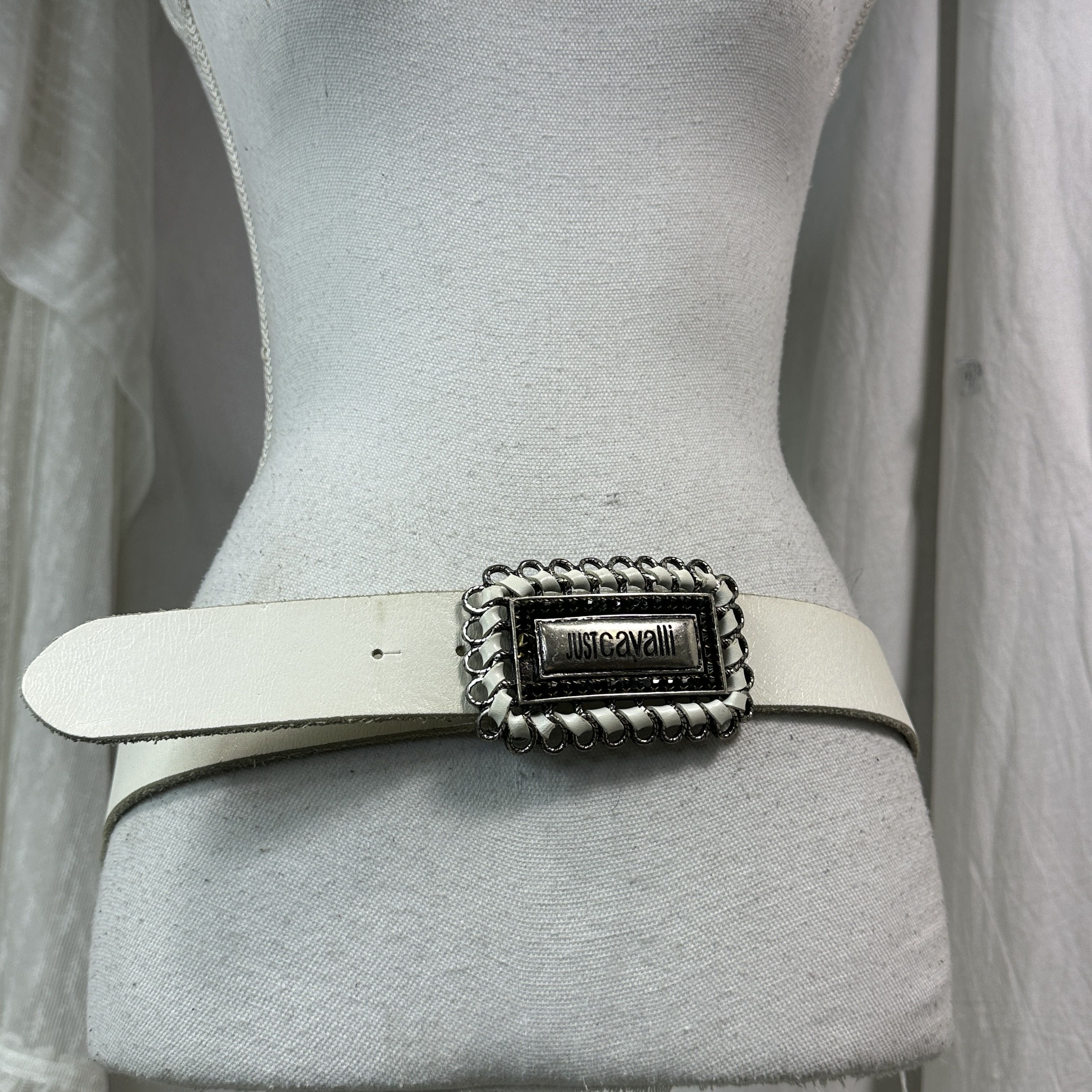 Roberto Cavalli Vintage Avant Garde Grunge Leather Roberto Cavalli Belt 00s Size ONE SIZE - 7 Thumbnail