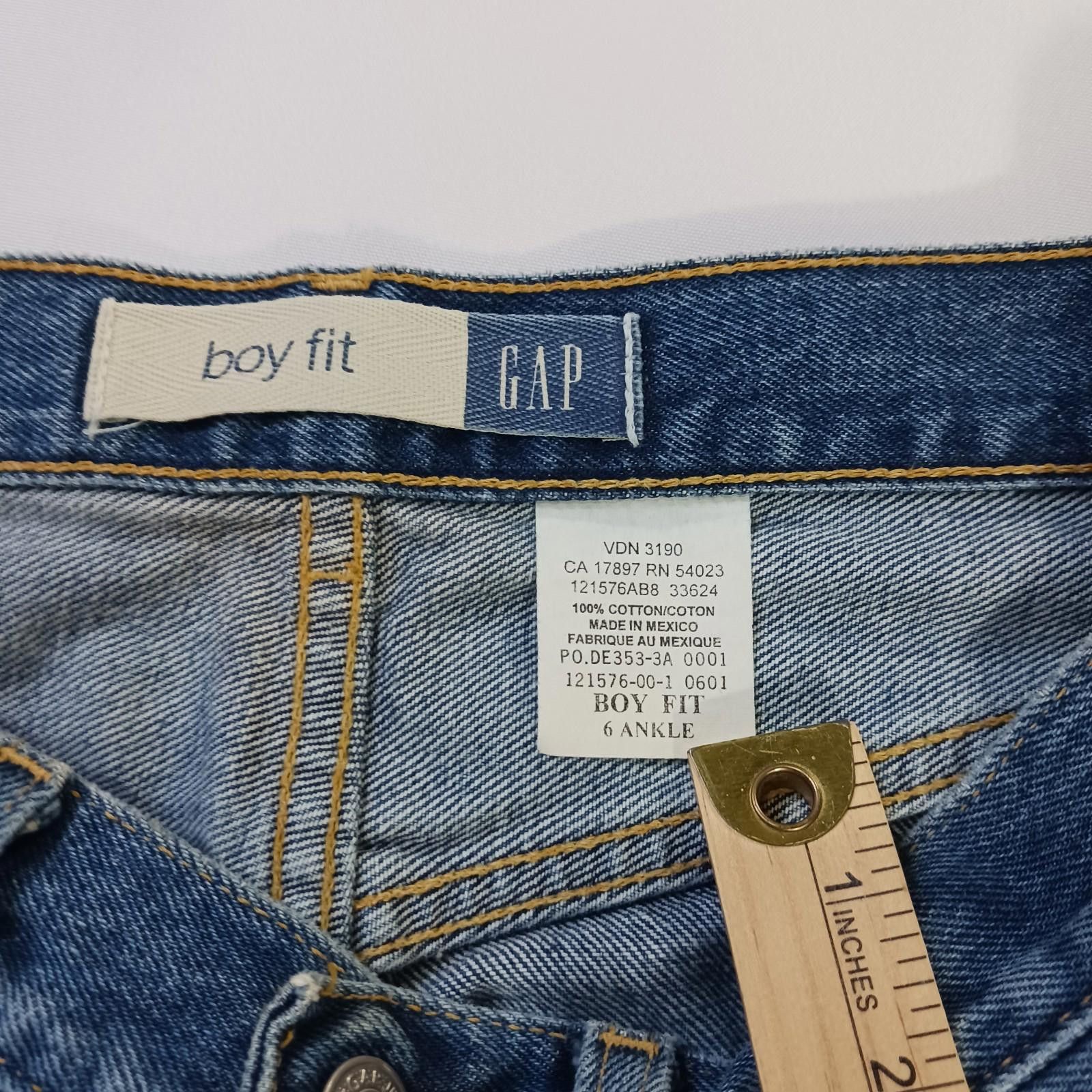 Gap Gap Blue Jeans Youth Boy's Fit Front Button 6 Ankle (30×29) Size US 26 / EU 42 - 3 Thumbnail