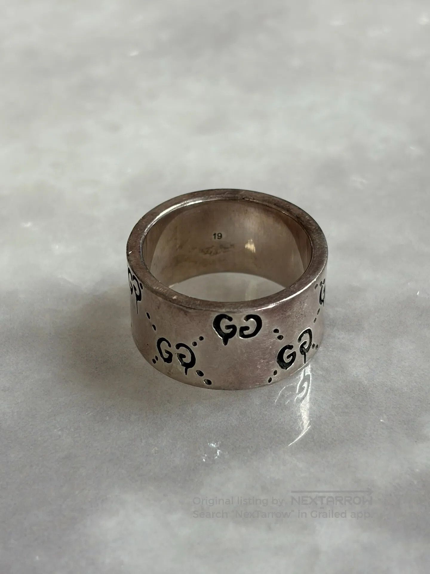 Louis Vuitton Louis Vuitton Skull Double G Wide Silver Ring| Size ONE SIZE - 1 Thumbnail