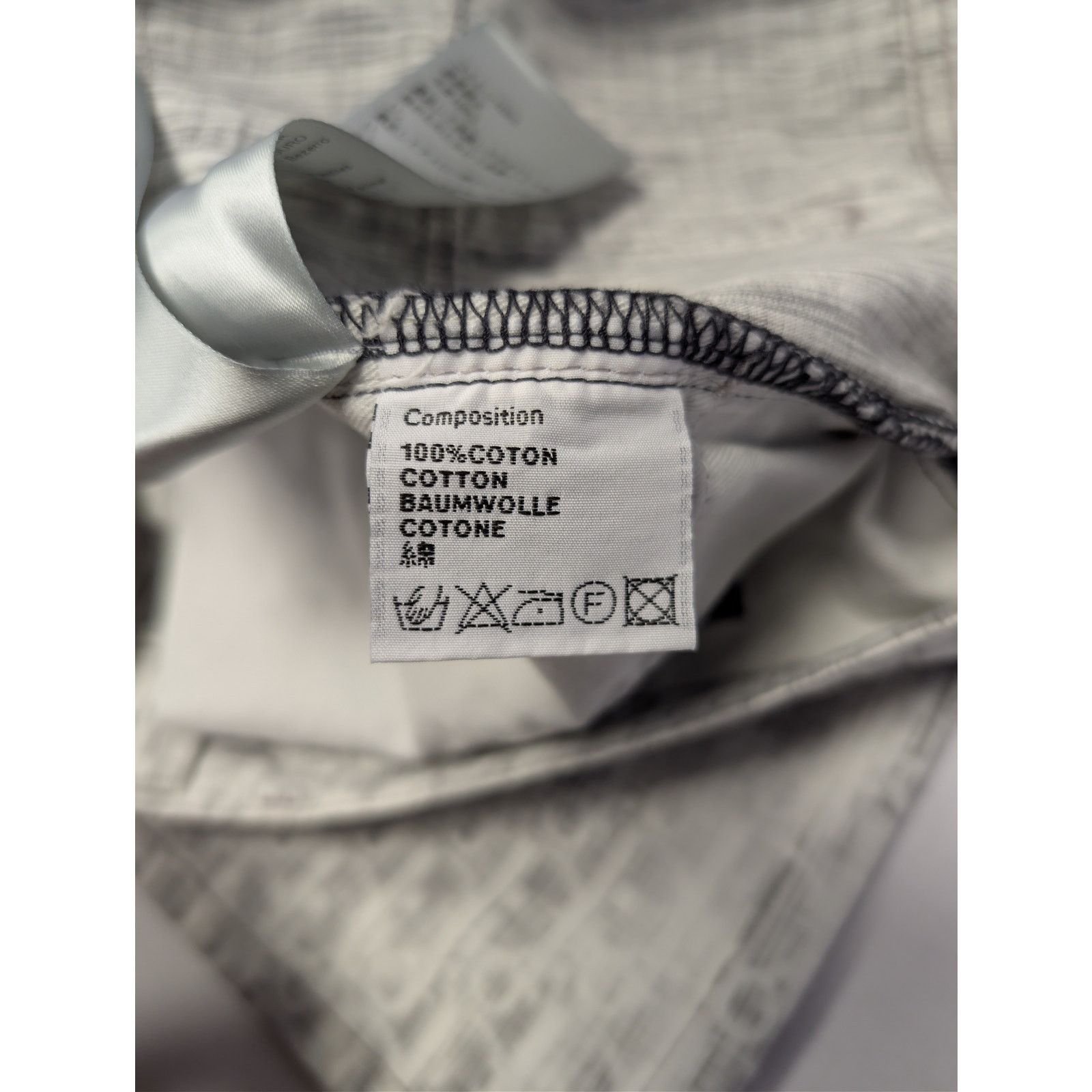 Dior o1rshd1 Straight Oblique Print Cotton Denim Jeans in Blanc Size US 34 / EU 50 - 22 Thumbnail