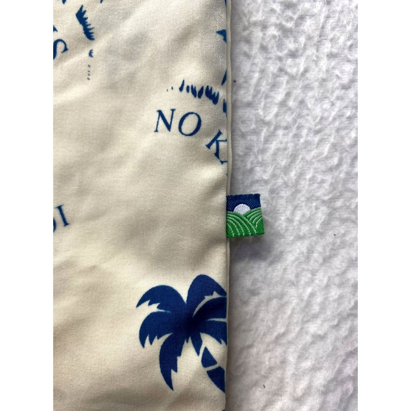 Vintage Mens Beige Hawaiian Shirt 3XL Rural Community Insurance Services Button-Up Short Sleeve Palm Tree Polyester Mens 3XL Beige Hawaiian Shirt - Like New Size US XXL / EU 58 / 5 - 3 Thumbnail