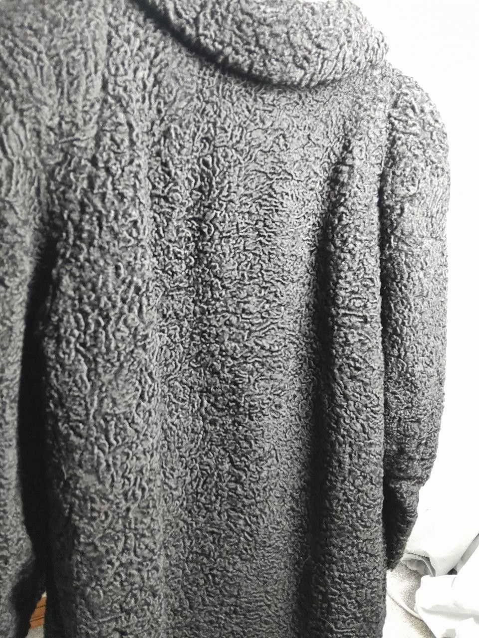 Other Vintage Astrakhan (Karakul) Lamb Fur Coat Size XL Size XL / US 12-14 / IT 48-50 - 3 Thumbnail