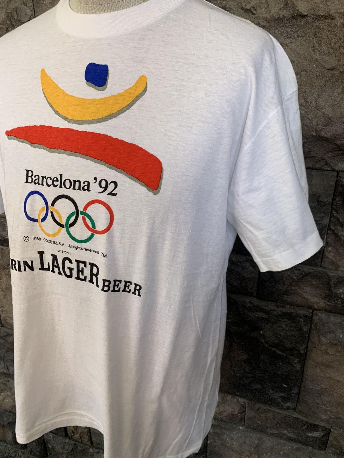 USA Olympics Vintage Barcelona Olympic 1992 Kirin Leger T shirt Size US L / EU 52-54 / 3 - 3 Thumbnail