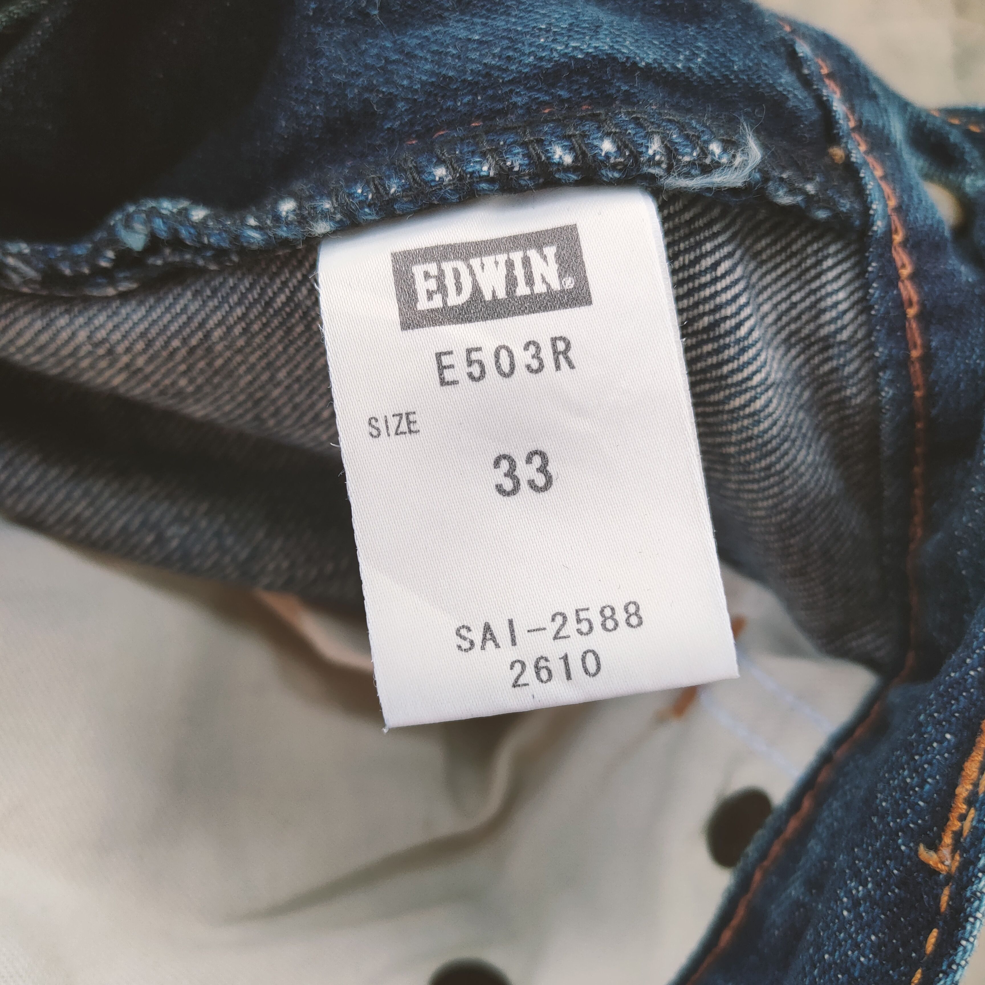 Edwin VINTAGE EDWIN MADE IN JAPAN FADED RIPPED JEANS DENIM Size US 36 / EU 52 - 13 Thumbnail