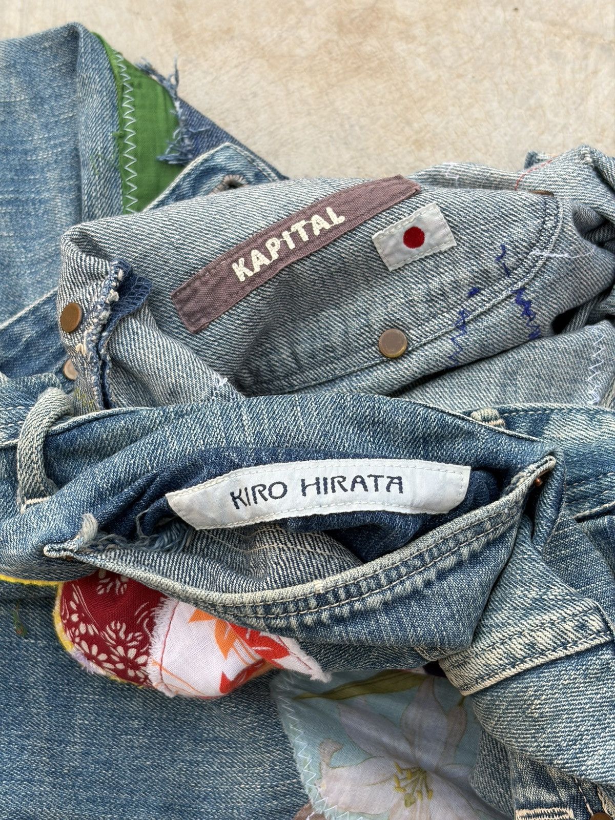 Kapital Archive 00s Kapital Kiro Hirata Patchwork Boro Flared Denim Size US 32 / EU 48 - 17 Thumbnail