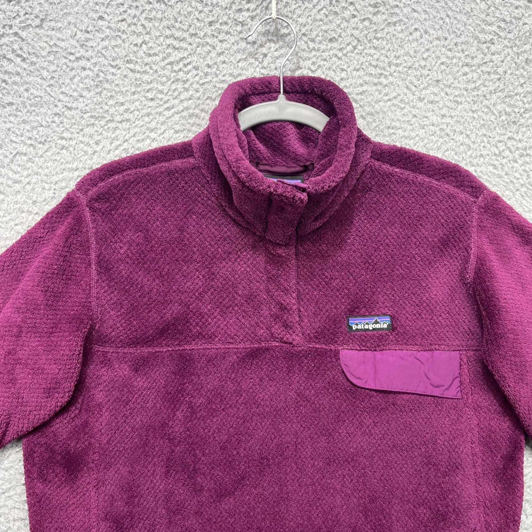 Patagonia Patagonia Re-Tool Snap-T Pullover Jacket Womens XL Ikat Purple Fleece 25442 Size XL / US 12-14 / IT 48-50 - 2 Thumbnail
