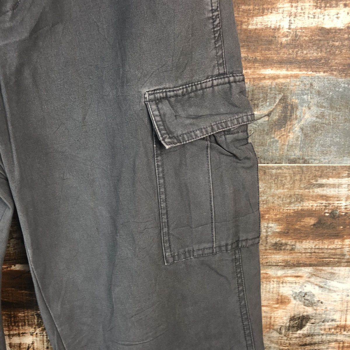 Japanese Brand DL Japanese Brand Gray Cargo Multipocket Pants #C655 Size US 27 - 10 Thumbnail