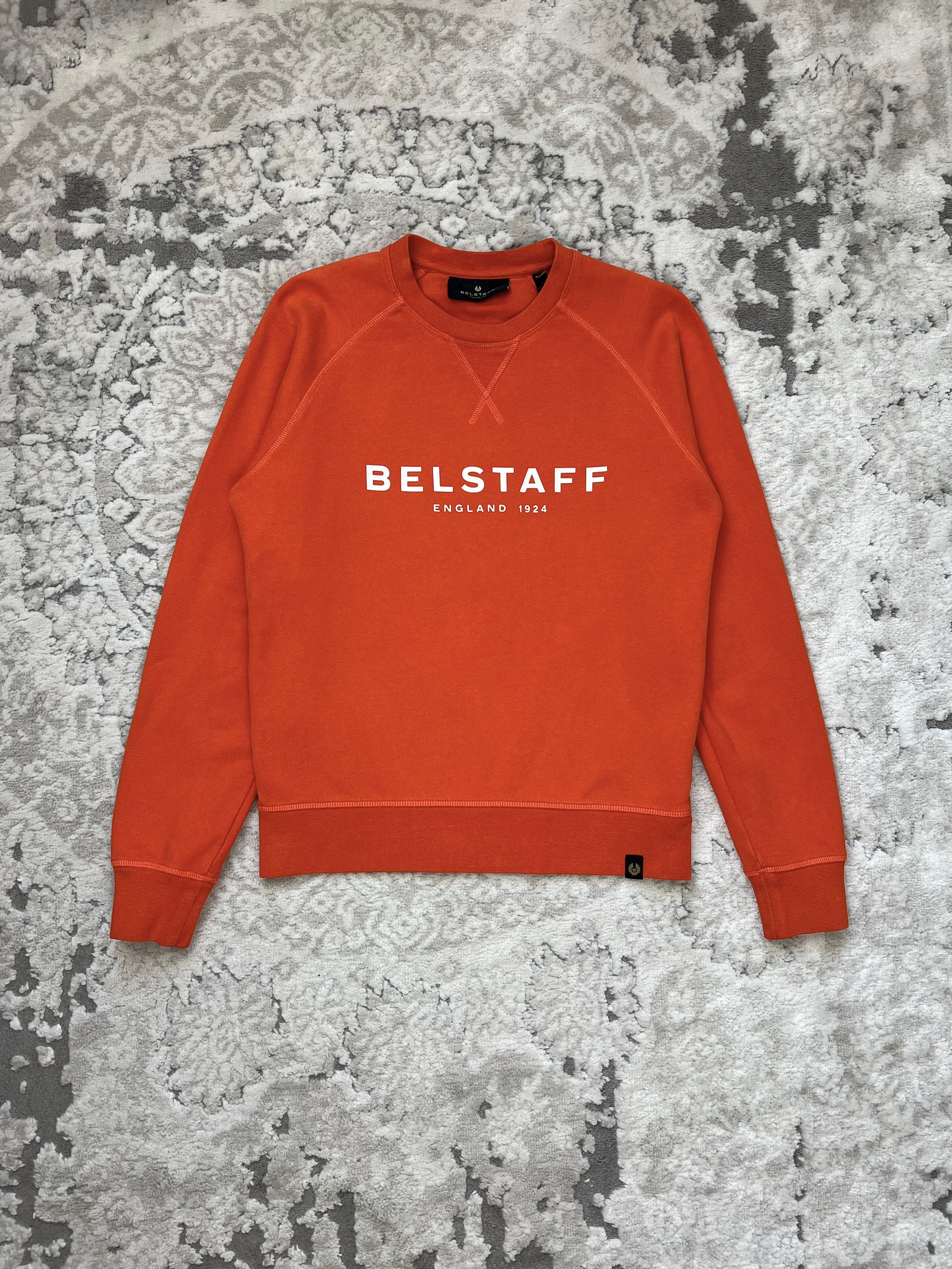 Belstaff Belstaff England 1924 Logo Crewneck Sweatshirt Orange XS Size US XS / EU 42 / 0 - 1 Thumbnail