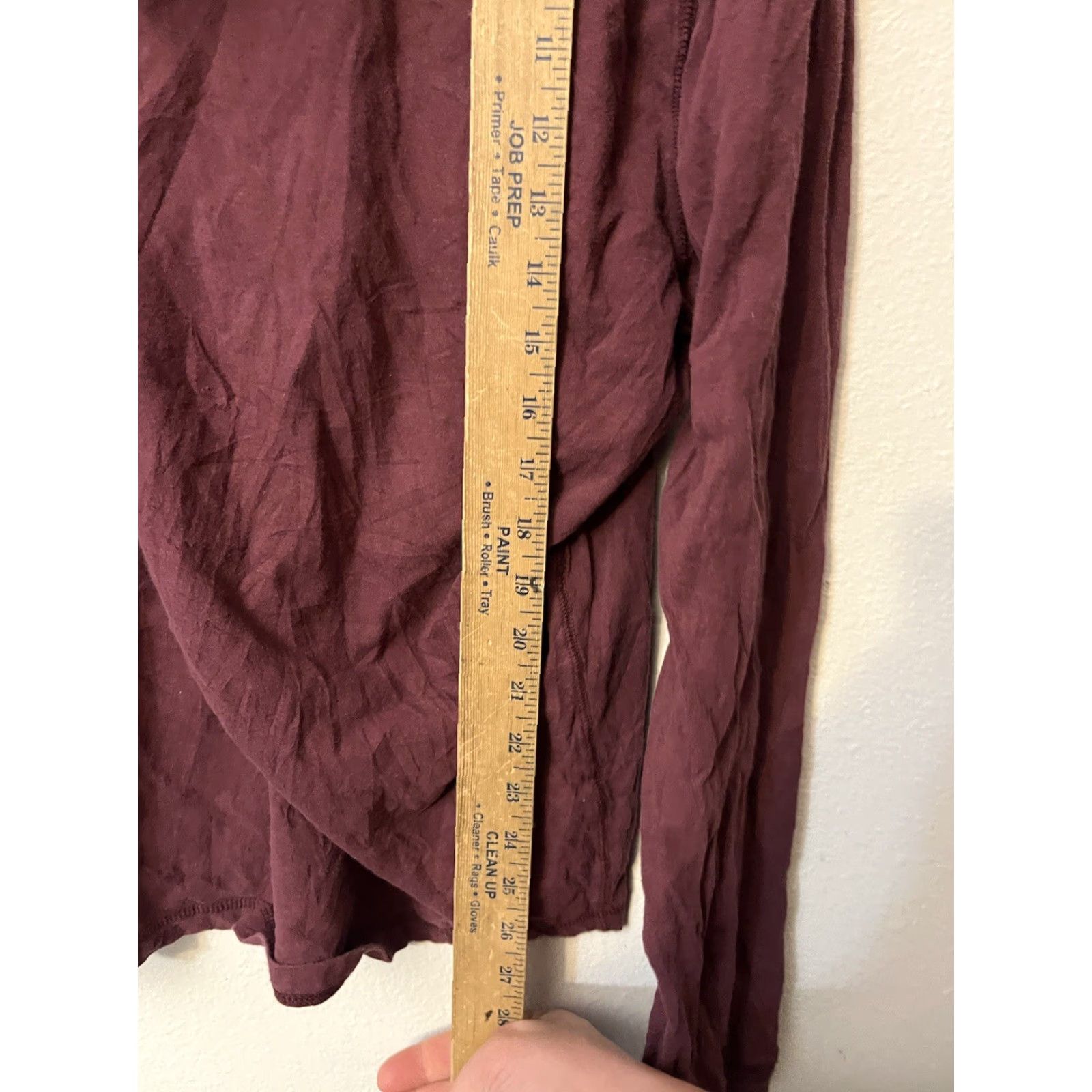 Lucky Brand VINTAGE Lucky Brand Henley Shirt Men XL Burgundy Solid Long Sleeve Casual Outdoor Golfing Size US XL / EU 56 / 4 - 5 Thumbnail