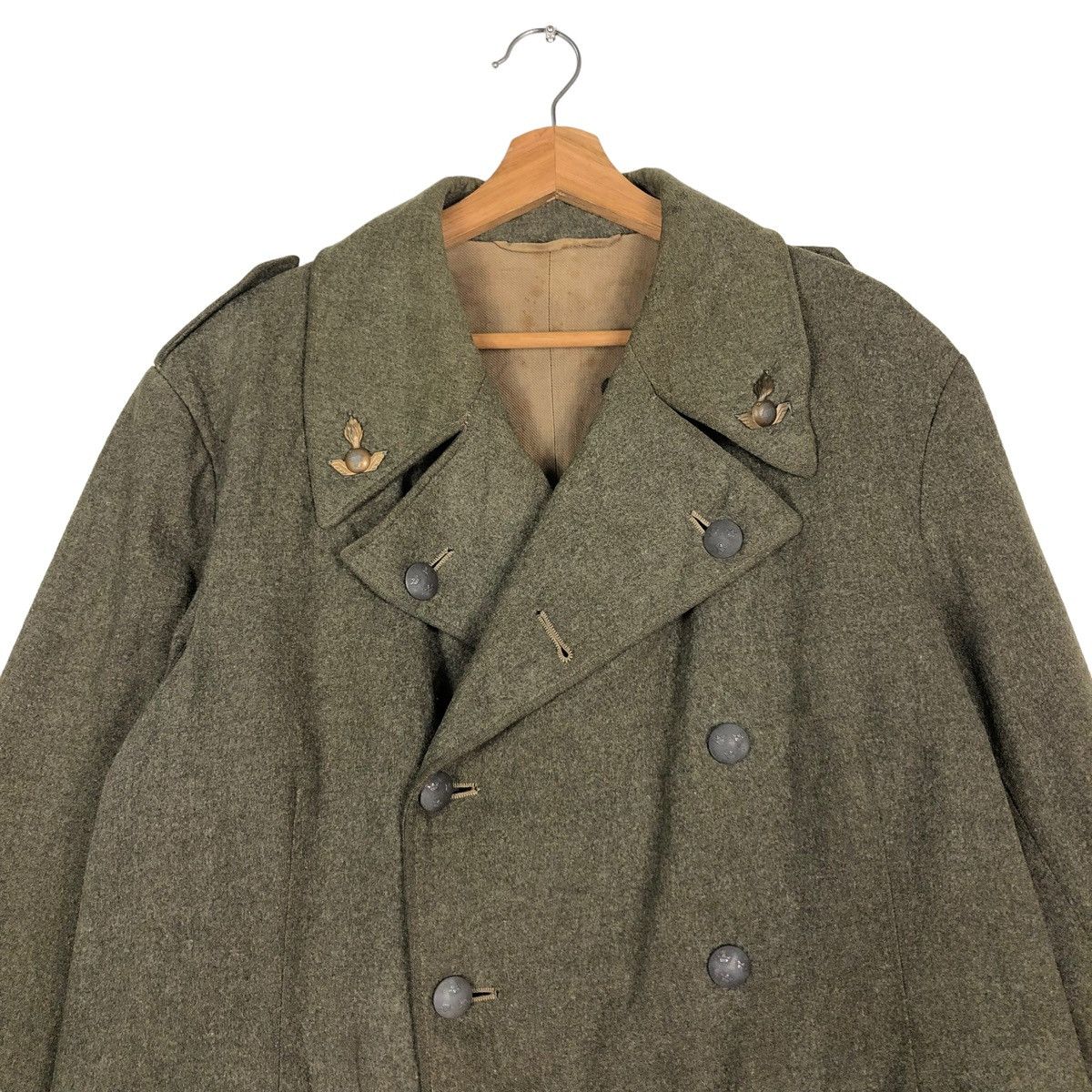 Vintage 🔥TRUE VINTAGE 1940 HEAVY LONG COATS JACKET WORLD WAR II Size US M / EU 48-50 / 2 - 4 Thumbnail