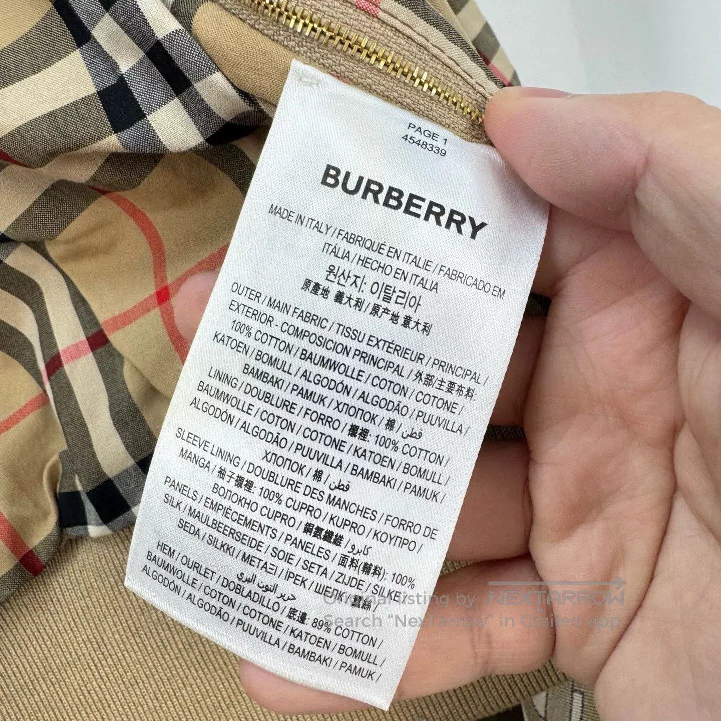 Burberry Burberry Silk Panel Check Lining Jacket. Size M / US 6-8 / IT 42-44 - 8 Thumbnail